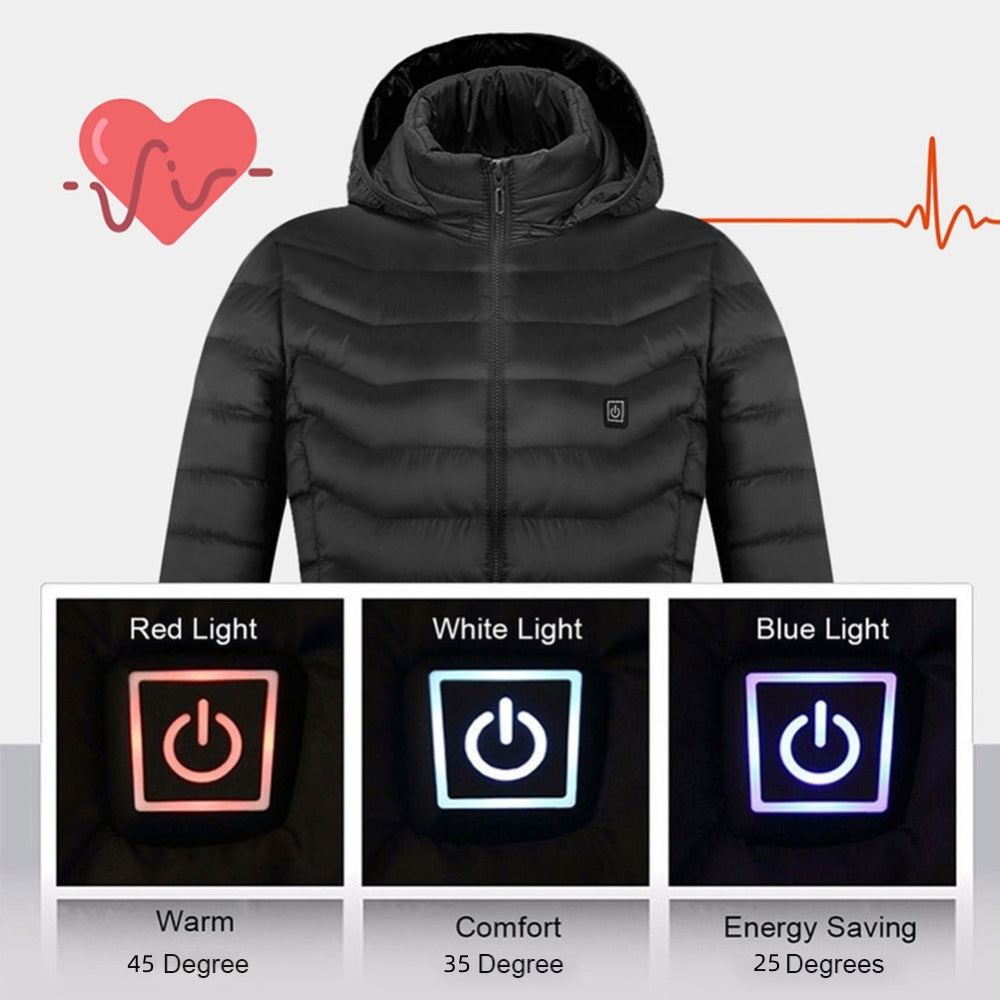 Men’s USB Heated Vest – 3-Zone Thermal Winter Layer