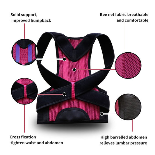 Posture Corrector Belt for Men & Women - Back Support Brace for Shoulder & Spine Alignment