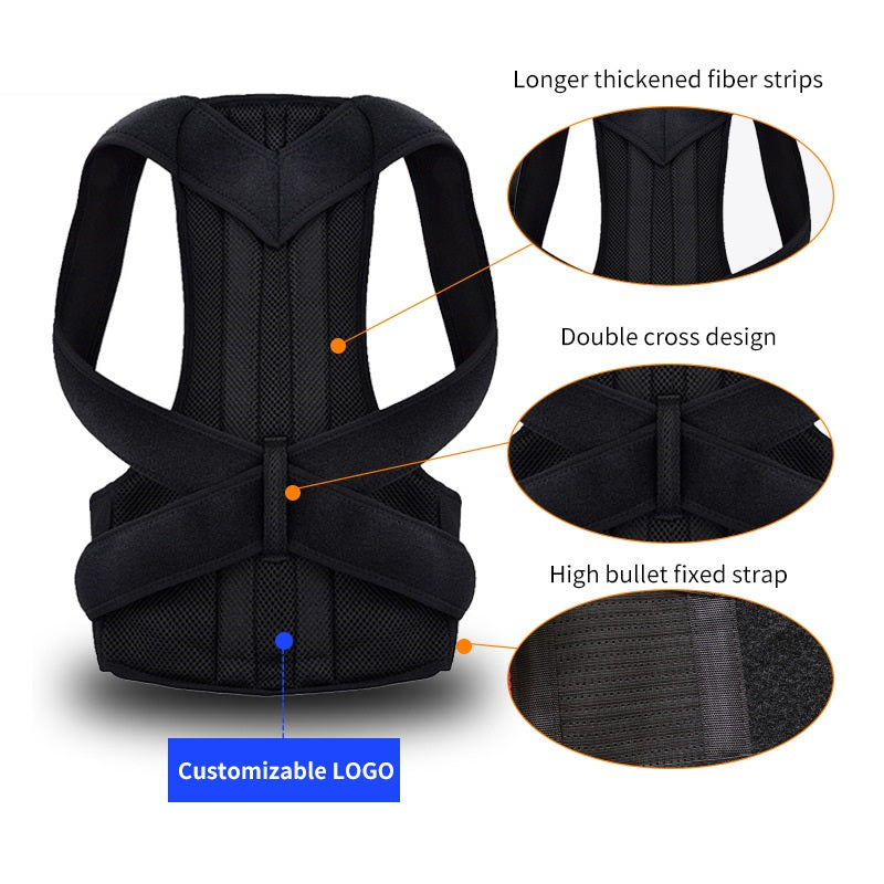 Posture Corrector Belt for Men & Women - Back Support Brace for Shoulder & Spine Alignment