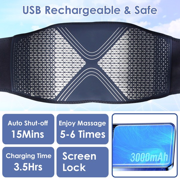 Lower Back Heating Pad - Cordless & Wireless