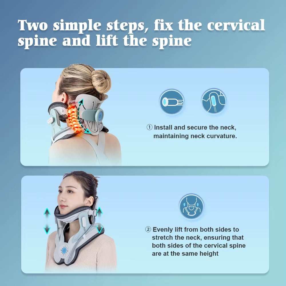 Neck Cervical Traction Device - Adjustable Posture Support