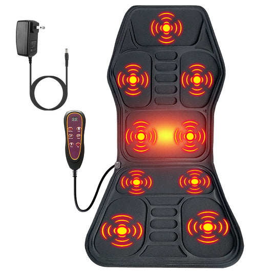 Full Body Massage Chair Pad with Heat - Back Massager Cushion for Home Office & Car Use