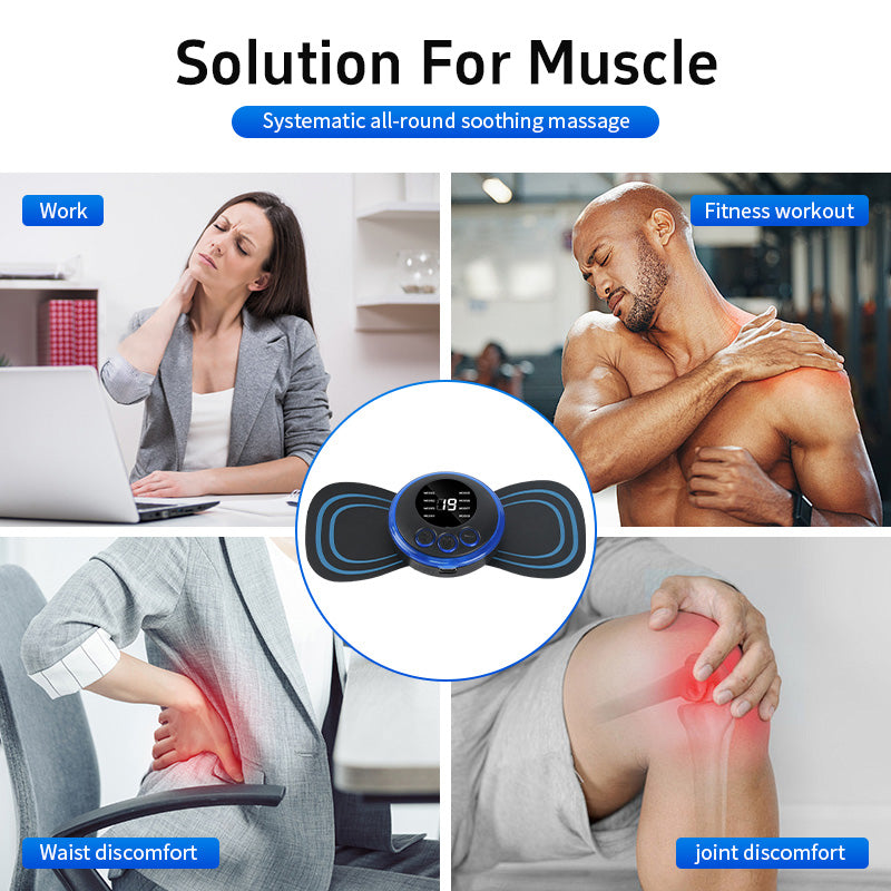 Mini EMS Neck & Shoulder Massager – Portable Pulse Patch