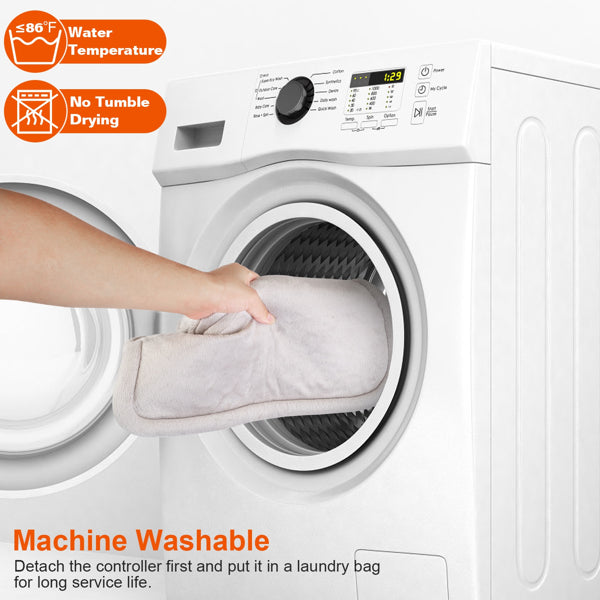 Electric Neck and Shoulder Heating Pad – 6 Heat Settings, Machine Washable Weighted Wrap with Auto Shut-Off